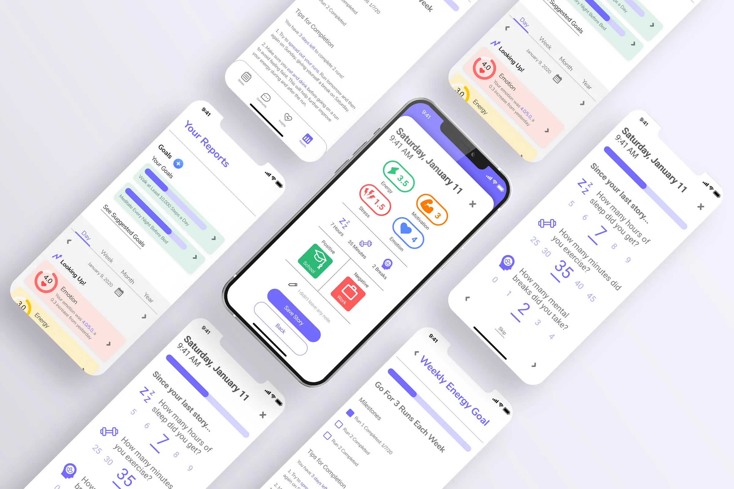 Collage of Cress Health app screens on phones