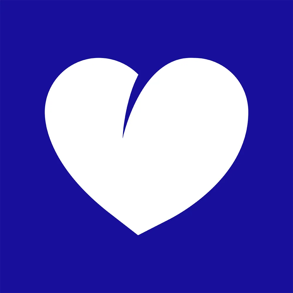 Cress Health heart logo on a deep blue background